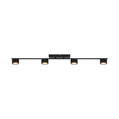 Spot Clyde 4-rail Métal Noir, H.10 - Ip20 - LED Module / Intérieur