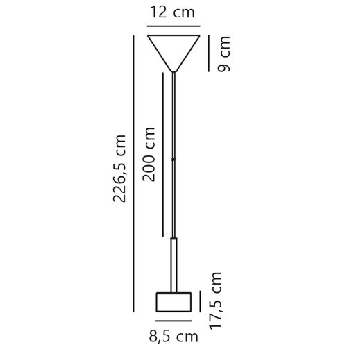 Suspension Clyde  Métal Noir, H.17.5 - Ip20 - LED Module / Intérieur