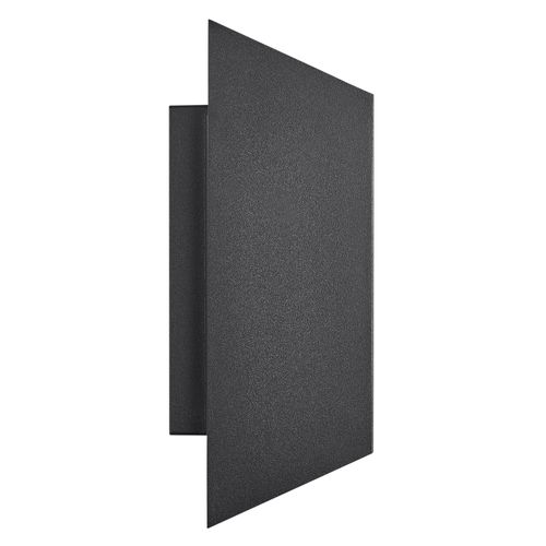 Applique Murale Nico Square 22 Aluminium Noir, H.23.5 - Ip54 - Gu10 / Extérieur