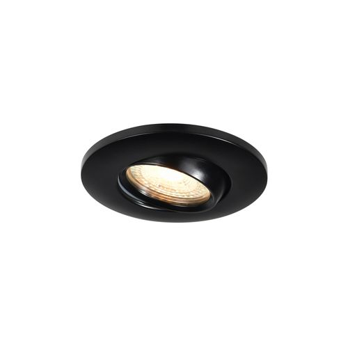 Spot Encastré Luminaire Umberto Aluminium Noir H. 8 Ip44 -intérieur