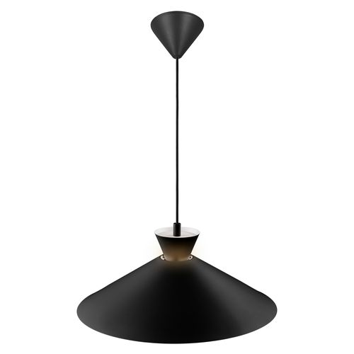 Suspension Luminaire Dial 45 Métal Noir H. 17,5 Ip20 -intérieur
