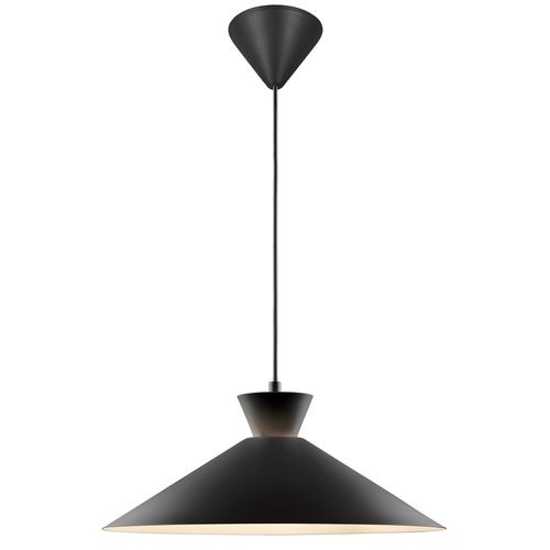 Suspension Luminaire Dial 45 Métal Noir H. 17,5 Ip20 -intérieur