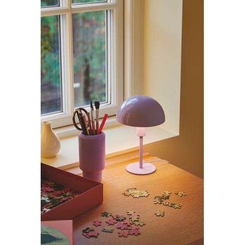 Lampe à Poser Ellen Mini Métal Lilas, H.25 - Ip20 - E14 / Intérieur