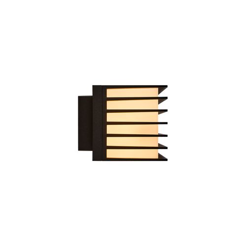 Applique Murale Fluctus 28 Métal Noir, H.10 - Ip44 - E27 / Extérieur