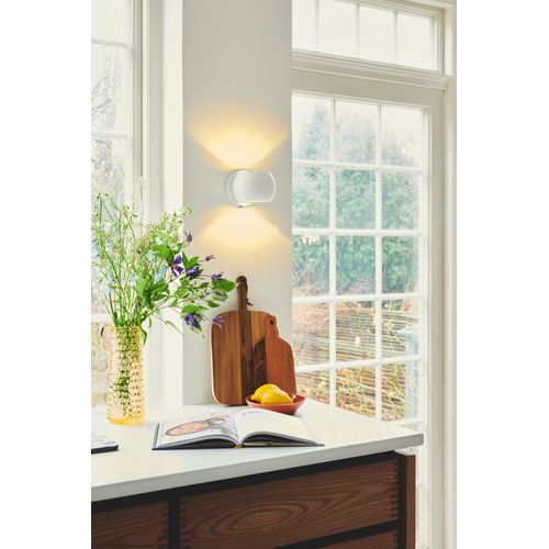 Applique Murale Belir Métal Blanc, H.11 - Ip20 - G9 / Intérieur