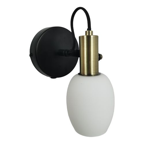 Applique Murale Luminaire Arild  Métal Noir H. 20 Ip20 -intérieur