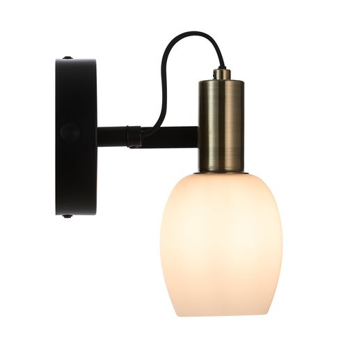Applique Murale Luminaire Arild  Métal Noir H. 20 Ip20 -intérieur