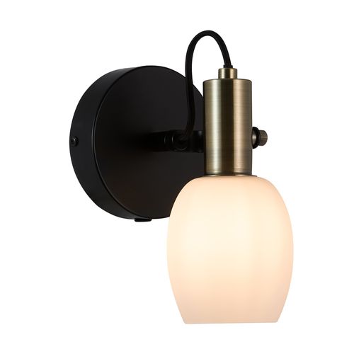 Applique Murale Luminaire Arild  Métal Noir H. 20 Ip20 -intérieur