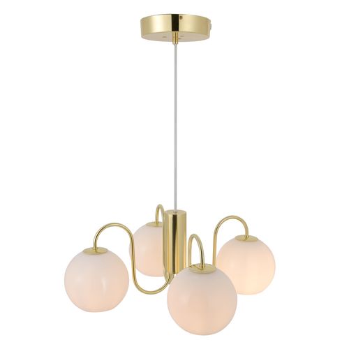 Suspension Franca 4-spot Métal Laiton, H.19.5 - Ip20 - E14 / Intérieur