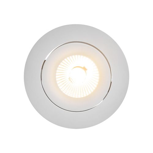 Spot Encastré Aliki Aluminium Blanc, H.4.5 - Ip44 - LED Module / Intérieur