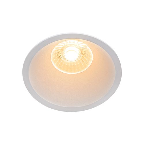 Spot Encastré Albric Aluminium Blanc, H.4.9 - Ip44 - LED Module / Intérieur