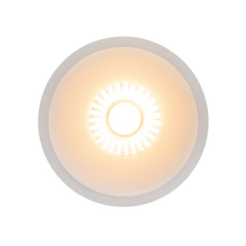 Spot Encastré Albric Aluminium Blanc, H.4.9 - Ip44 - LED Module / Intérieur