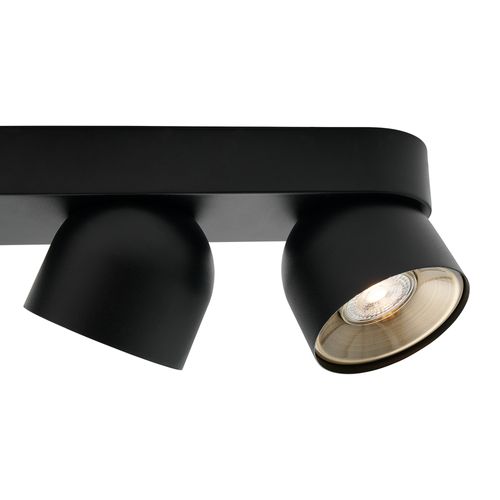 Spot Pitcher 4- Spot Métal Noir, H.11.6 - Ip20 - Gu10 / Intérieur