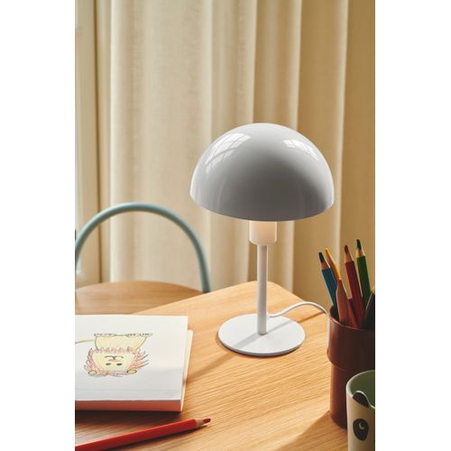 Lampe à Poser Ellen Mini Métal Blanc, H.25 - Ip20 - E14 / Intérieur