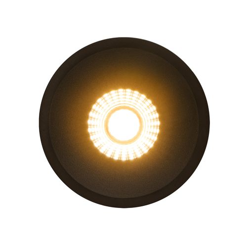 Spot Encastré Albric Aluminium Noir, H.4.9 - Ip44 - LED Module / Intérieur