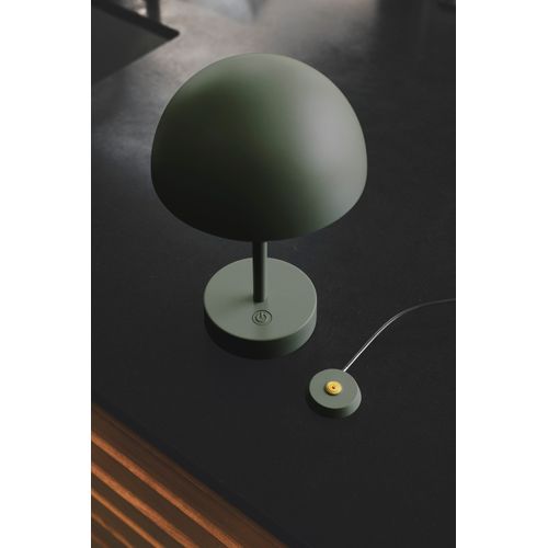 Luminaire Nomade Ellen  Aluminium Vert Olive, H.25 - Ip44 - LED Module / Extérieur
