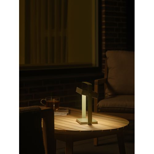 Luminaire Nomade Solaire Saulio Solar Aluminium Vert Olive, H.23.6 - Ip44 - LED Module / Extérieur