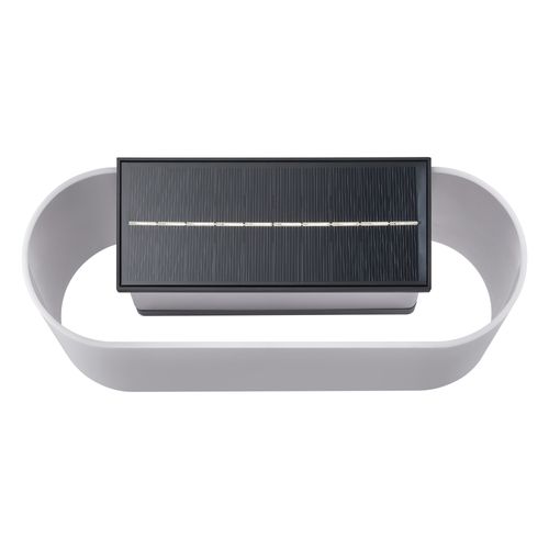 Applique Murale Piola Solar Matière Plastique Blanc, H.15.7 - Ip44 - Solarled / Extérieur