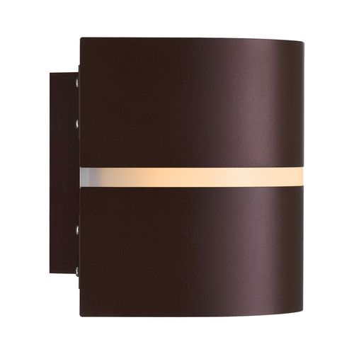 Applique Murale Sibelis  Matière Plastique Marron Metallise, H.12 - Ip44 - E27 / Extérieur