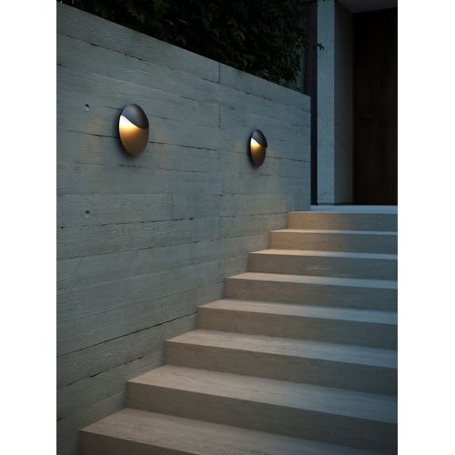 Applique Murale Valopin Aluminium Seaside Noir, H.25.3 - Ip54 - LED Module / Extérieur