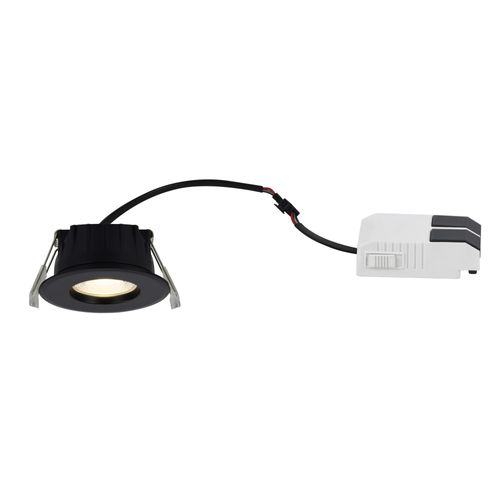 Spot Encastré Luminaire Rosalee Aluminium Noir H. 4,2 Ip65ip20 -intérieur