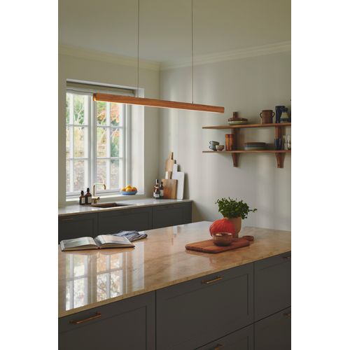 Suspension Ilgas  Bois Nature (marron), H.4.4 - Ip20 - LED Module / Intérieur