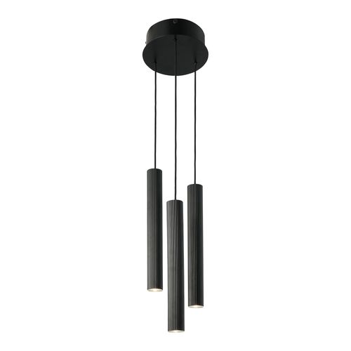 Suspension Vico 3-rondel Métal Noir, H.40 - Ip20 - Gu10 / Intérieur