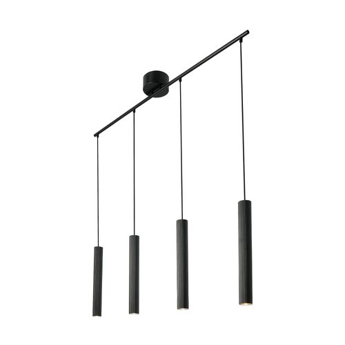 Suspension Vico 4-rail Métal Noir, H.40 - Ip20 - Gu10 / Intérieur