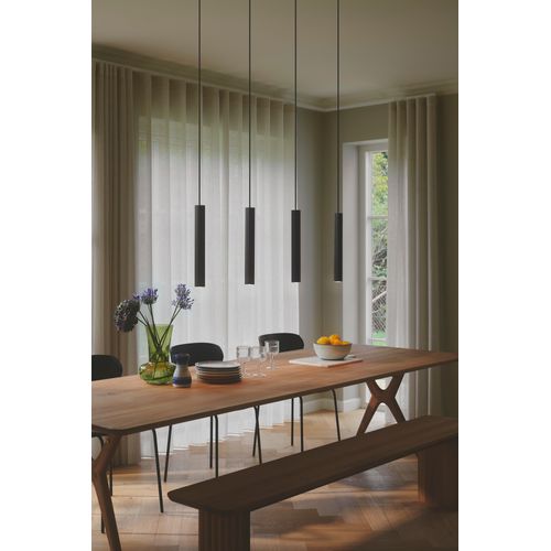 Suspension Vico 4-rail Métal Noir, H.40 - Ip20 - Gu10 / Intérieur