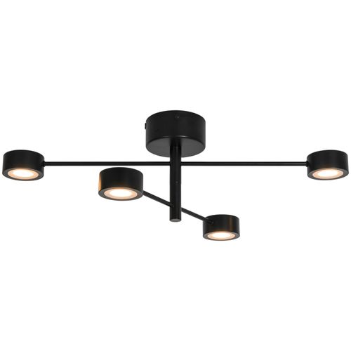 Spot Clyde Flex 4-rail Métal Noir, H.22 - Ip20 - LED Module / Intérieur