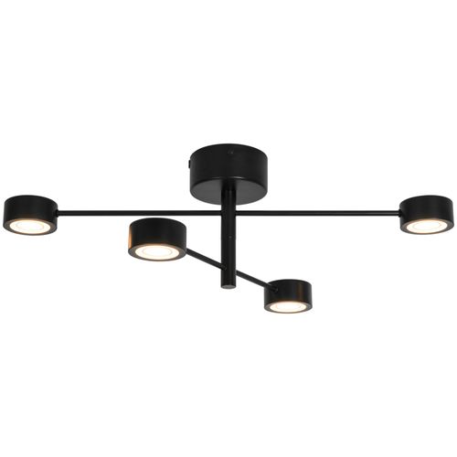 Spot Clyde Flex 4-rail Métal Noir, H.22 - Ip20 - LED Module / Intérieur