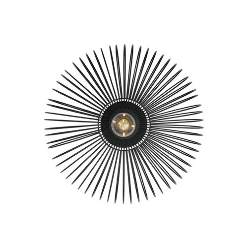 Plafonnier Beroni  Métal Noir, H.15 - Ip20 - E27 / Intérieur