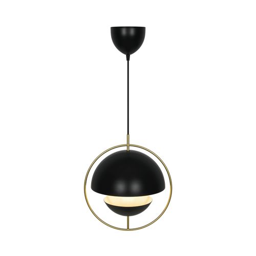 Suspension Tavia  Métal Noir, H.37  Ip20  E27 /  Intérieur