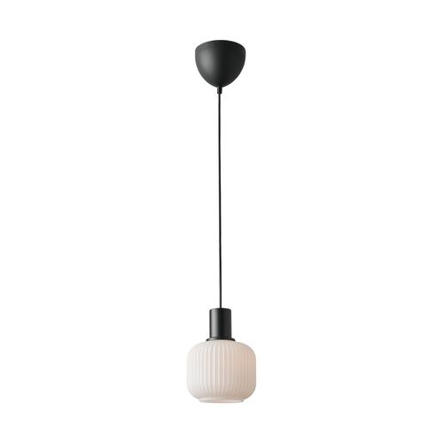 Suspension Luminaire Milford Mini Verrerie Noir H. 19,3 Ip20 -intérieur