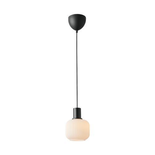 Suspension Luminaire Milford Mini Verrerie Noir H. 19,3 Ip20 -intérieur