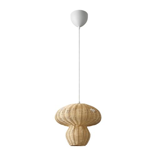 Suspension Allie 30 Rotin Nature (marron), H.28.3 - Ip20 - E27 / Intérieur