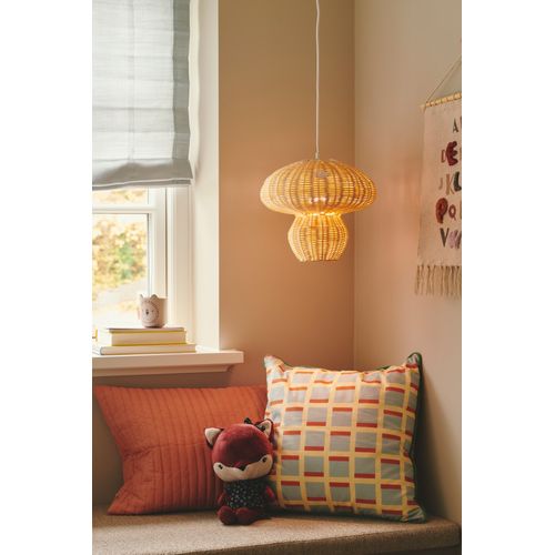 Suspension Allie 30 Rotin Nature (marron), H.28.3 - Ip20 - E27 / Intérieur