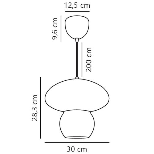 Suspension Allie 30 Rotin Nature (marron), H.28.3 - Ip20 - E27 / Intérieur