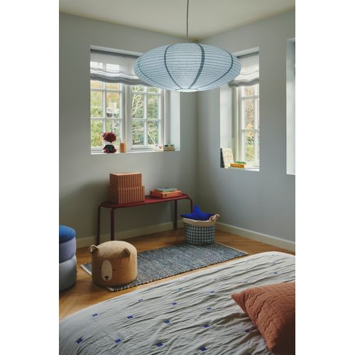 Abat-jour Luminaire Villo 60 Papier Bleu H. 24  -intérieur