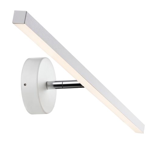 Applique Murale Ip S13 60 Métal Blanc, H.9 - Ip44 - LED Module / Intérieur