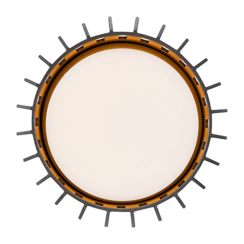 Plafonnier Luminaire Aludra Aluminium Seaside Anthracite H. 18,8 Ip54 -extérieur