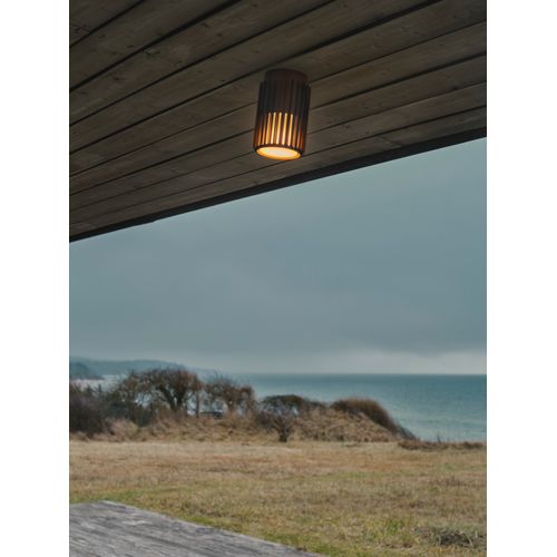 Plafonnier Luminaire Aludra Aluminium Seaside Marron Metallise H. 18,8 Ip54 -extérieur