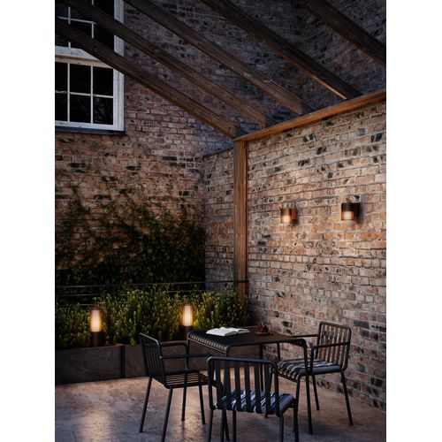 Applique Murale Luminaire Aludra  Aluminium Seaside Marron H. 16,8 Ip54 -extérieur