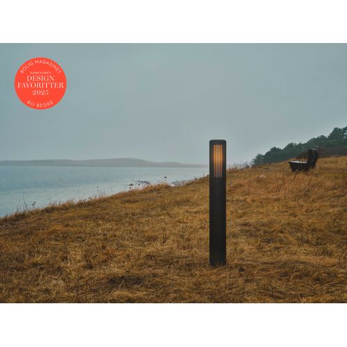 Potelet Luminaire Aludra 95 Aluminium Seaside Noir H. 95,4 Ip44 -extérieur