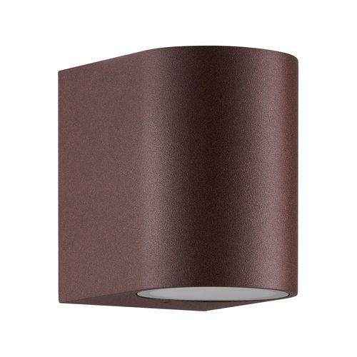 Applique Murale Dion Single Aluminium Couleur Rouille, H.9  Ip44  Gu10 /  Extérieur