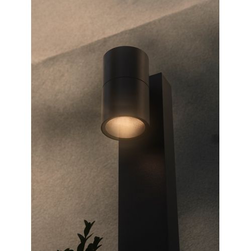 Potelet Tin 80 Aluminium Noir, H.80  Ip44  Gu10 /  Extérieur