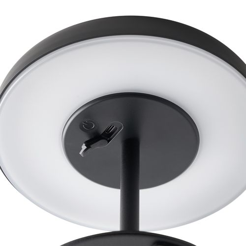 Luminaire Nomade Elmer Solar Matière Plastique Noir, H.17  Ip44  Solarled /  Extérieur