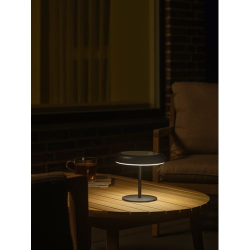 Luminaire Nomade Elmer Solar Matière Plastique Noir, H.17  Ip44  Solarled /  Extérieur