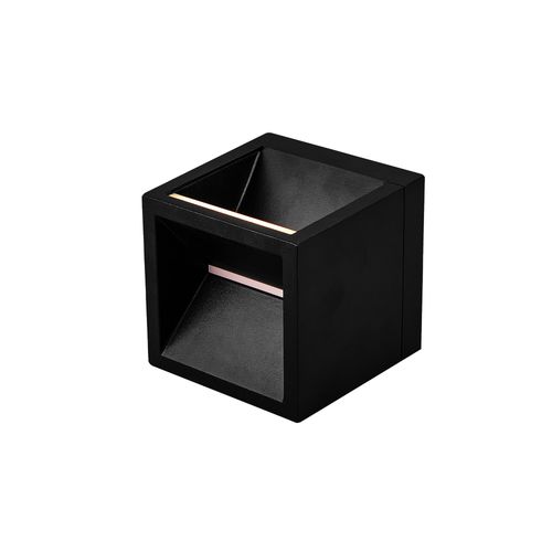 Applique Murale Rivo  Métal Noir, H.10  Ip54  LEDmodule /  Extérieur