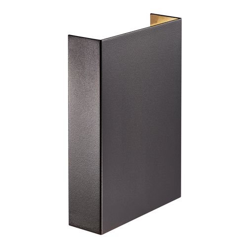 Applique Murale Fold 15 Aluminium Noir, H.21 Ip54 LEDmodule / Extérieur